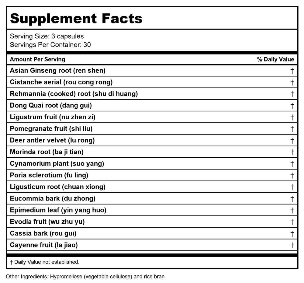 Health Concerns Maternal Herbal 90t - Supplement Facts panel