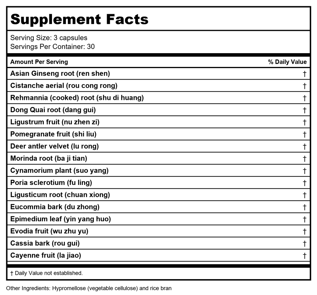 Health Concerns Maternal Herbal 90t - Supplement Facts panel