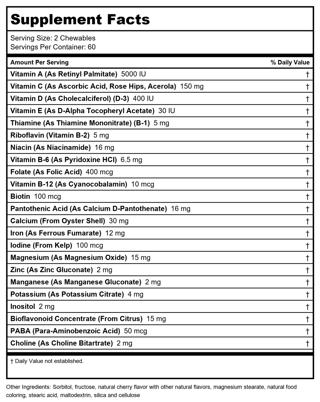 Solaray - Sambuactin Elderberry Extract, 60 Lozenges - Supplement Facts panel