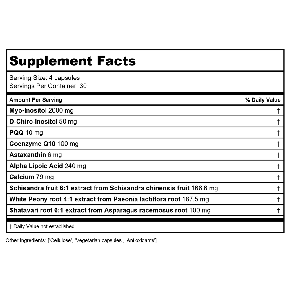 Health Concerns Chiroin 60t (Chirobalance) - Supplement Facts panel