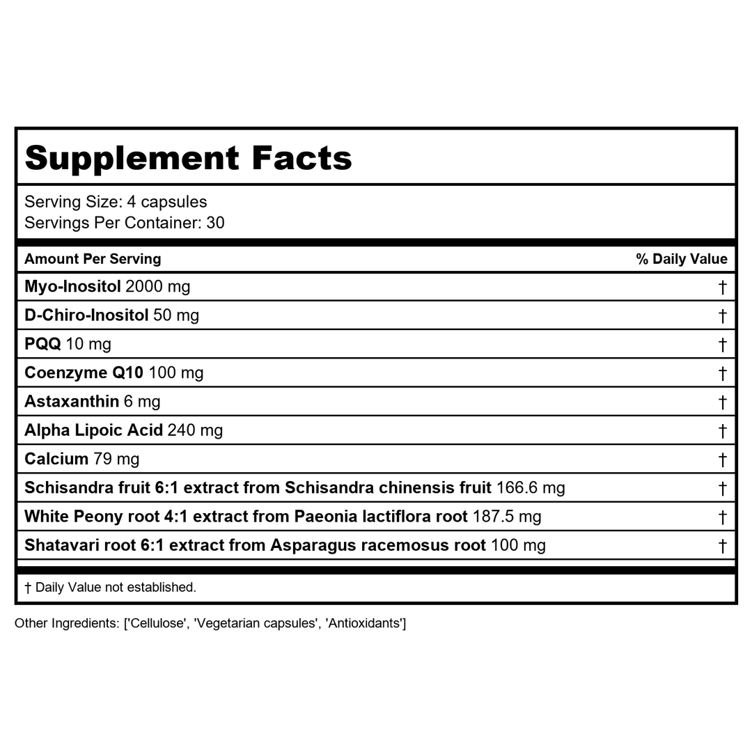 Health Concerns Chiroin 60t (Chirobalance) - Supplement Facts panel
