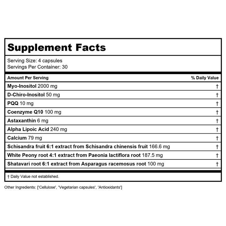 Health Concerns Chiroin 60t (Chirobalance) - Supplement Facts panel