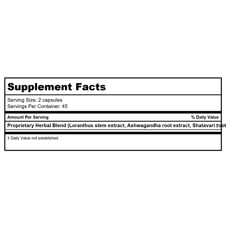 Health Concerns Fertile Garden 90t - Supplement Facts panel