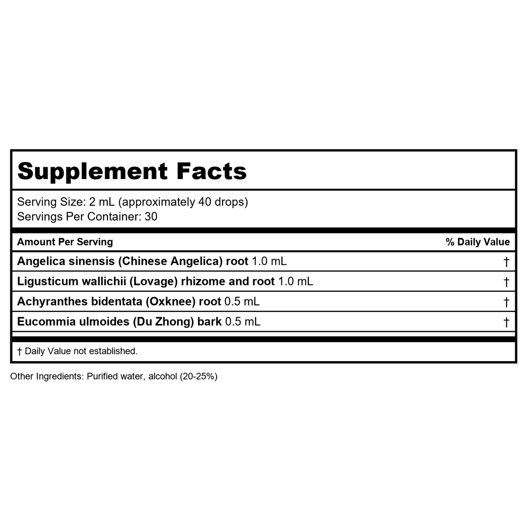 Kan Herb Sage Solutions Ease Strain 2 Ounce - Supplement Facts panel