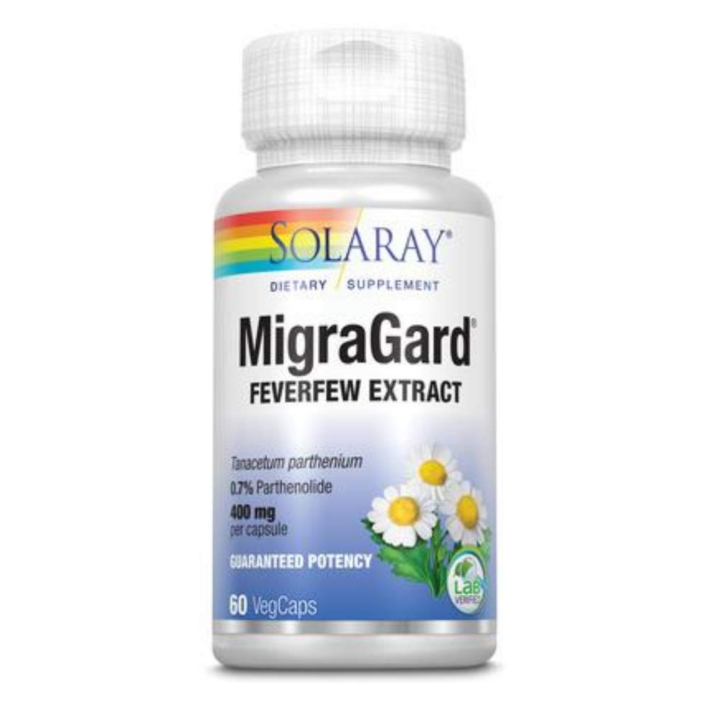 Solaray MigraGard, Veg Cap (Btl-Plastic) 350mg | 60ct - Supplement Facts panel