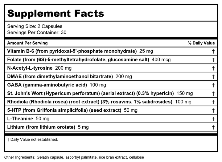 Nutra Biogenesis Eskaloft Multivitamins, 60 Count - Supplement Facts panel