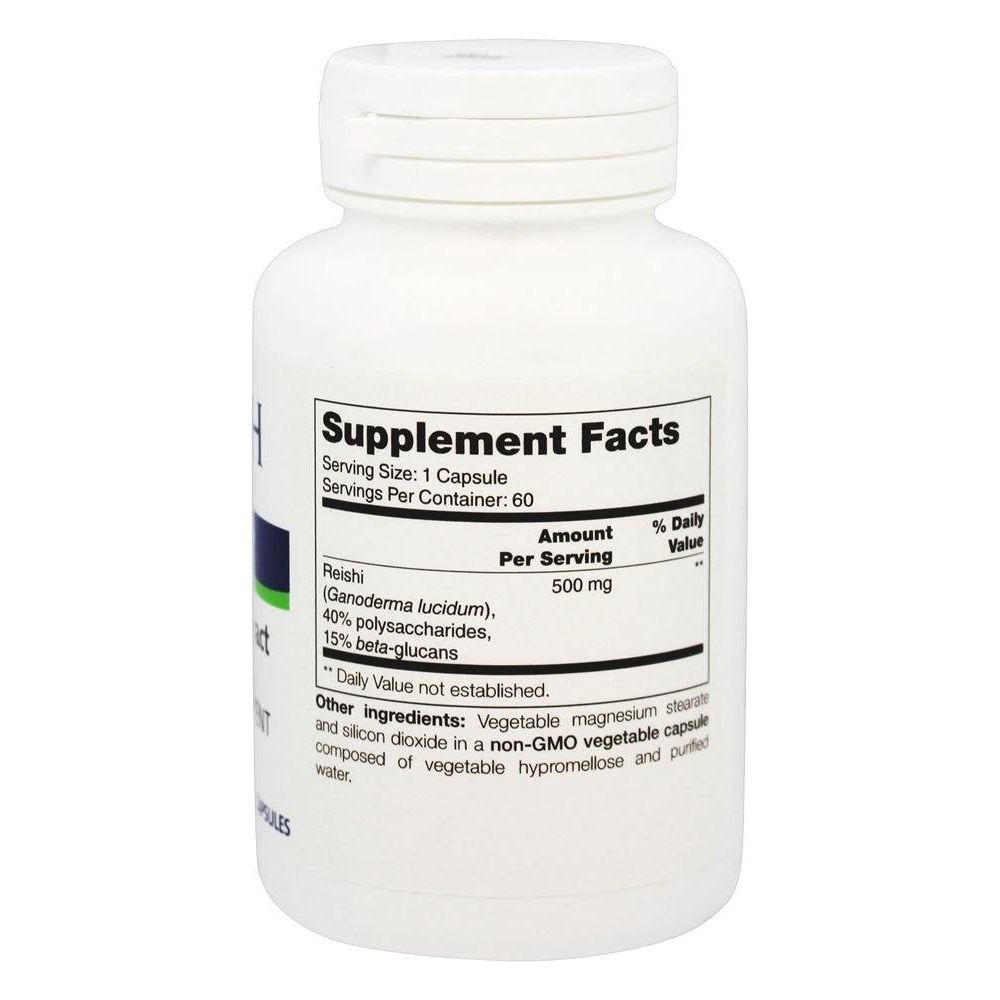NFH - Reishi SAP - 60 Capsules - Supplement Facts panel