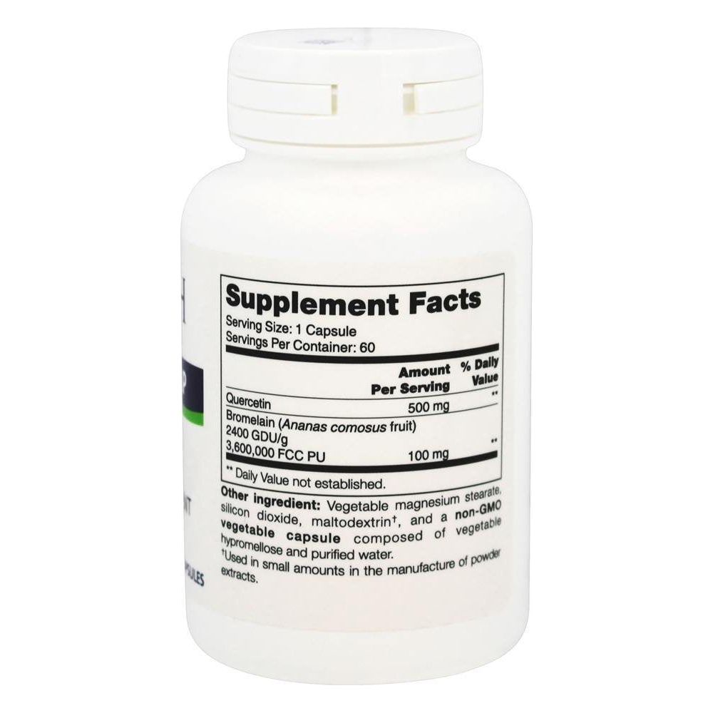 Quercetin SAP 60 Capsules - Supplement Facts panel