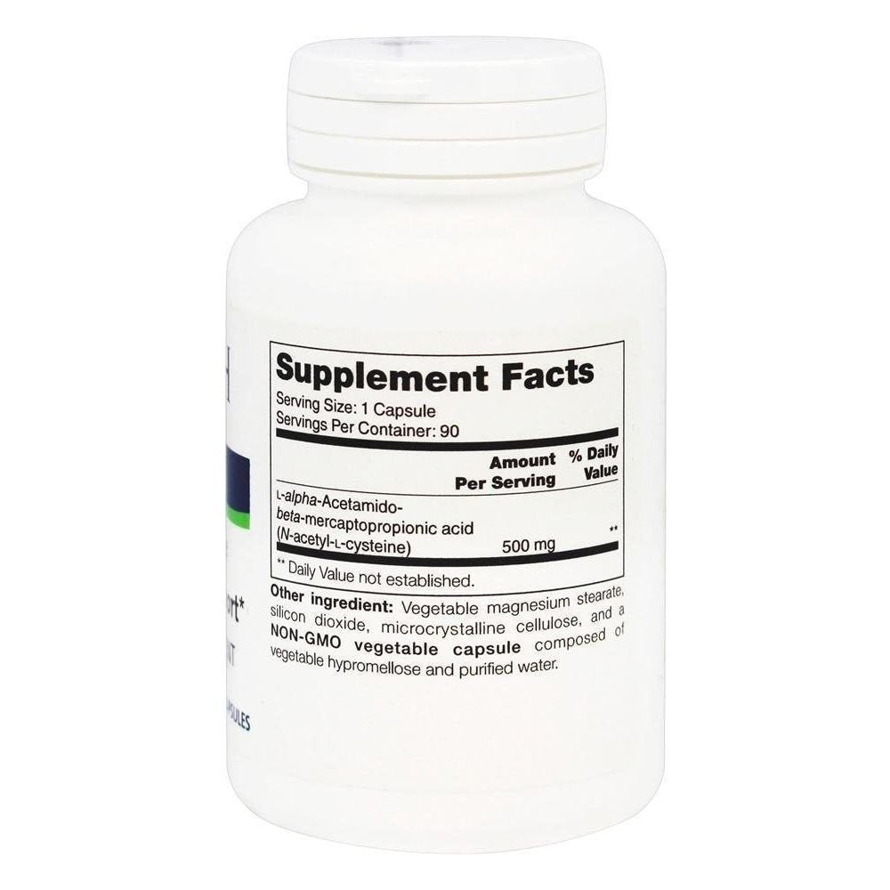 Nutritional Fundamentals for Health NAC SAP 90 caps - Supplement Facts panel