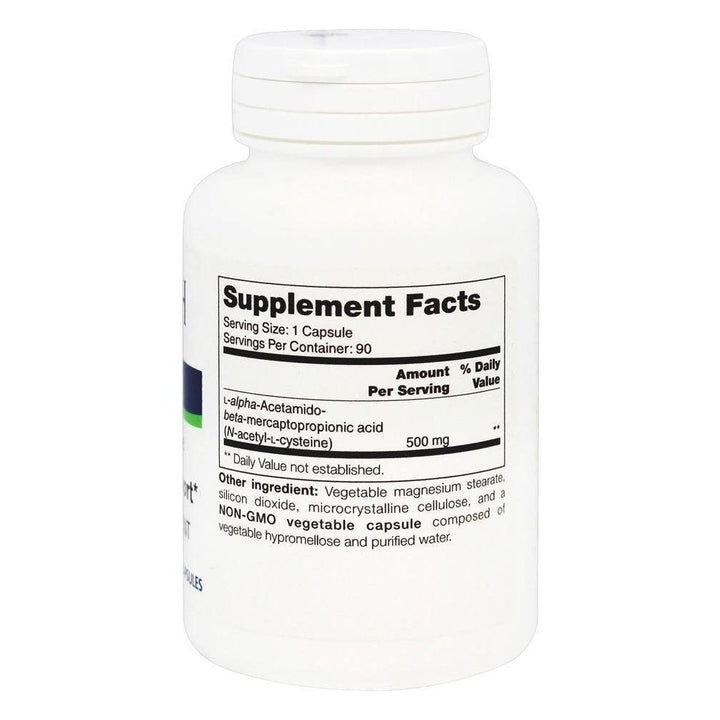 Nutritional Fundamentals for Health NAC SAP 90 caps - Supplement Facts panel
