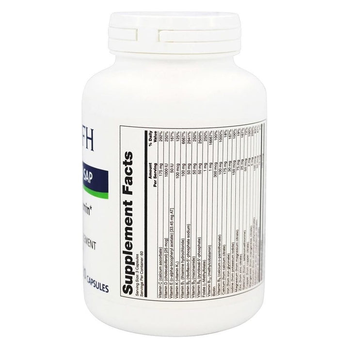 Nutritional Fundamentals for Health Pre Natal SAP 180 caps - Supplement Facts panel