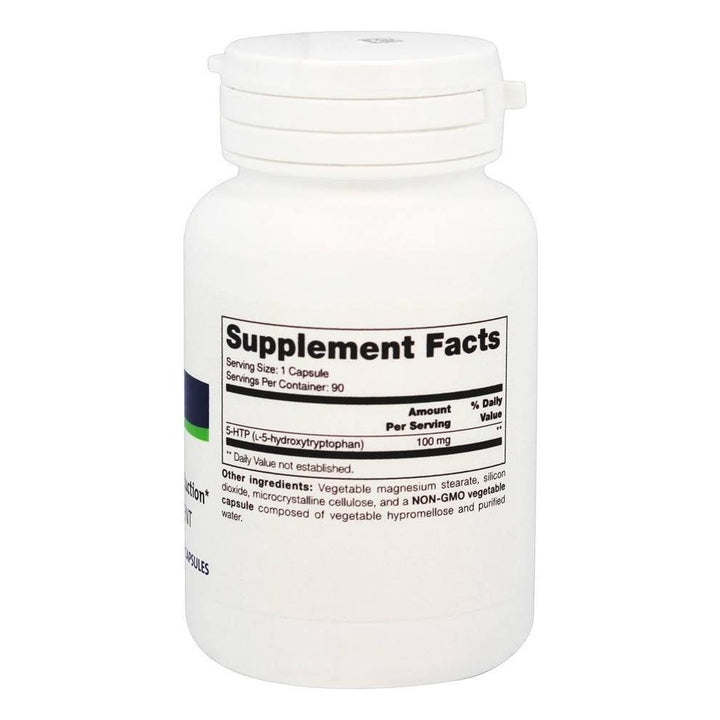 NFH 5-HTP SAP 100mg 90 Capsules - Supplement Facts panel