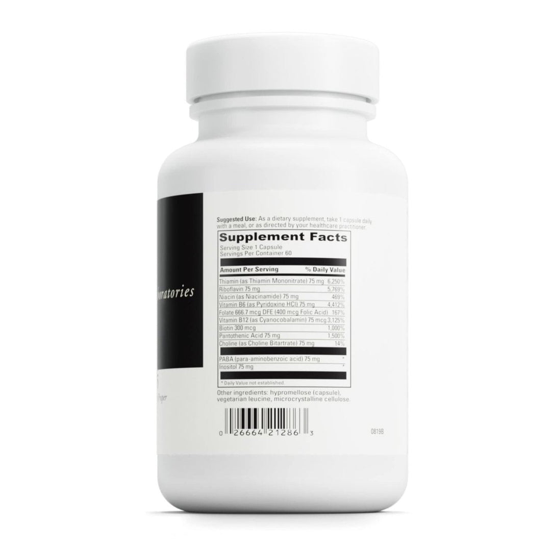 Davinci B Complex-75 60 caps - Supplement Facts panel