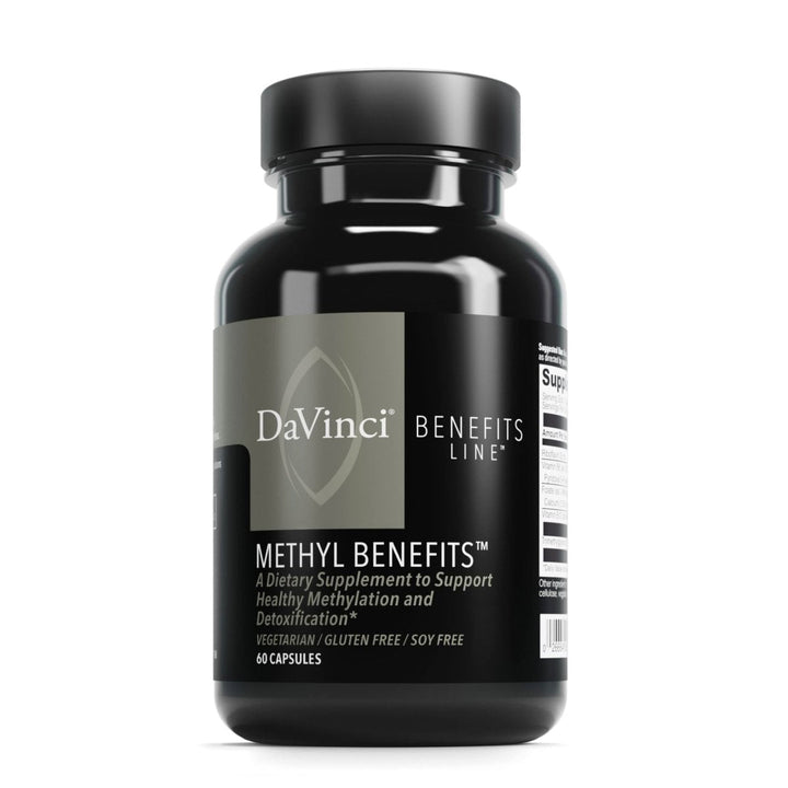 DaVinci Methyl Benefits 60 Count - Supplement Facts panel