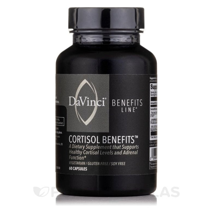 Davinci Cortisol Benefits 60Caps - Supplement Facts panel