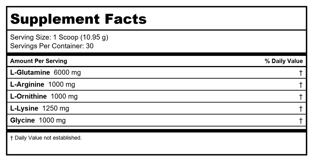 Davinci Maxi-Hgh 11.6 OZ 30 Servings - - Supplement Facts panel