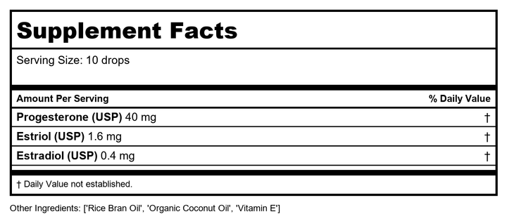 Bezwecken PhytoB-L 4x - 10mL Topical Oil Blend - Supplement Facts panel