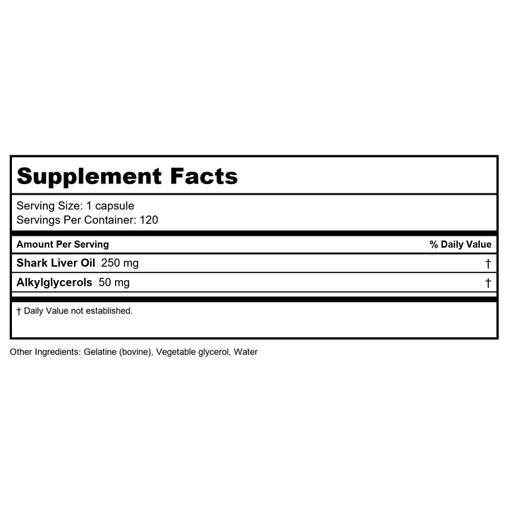 American Nutriceuticals IMMUN-ALK 90 caps 500mg (Formerly Ecomer) - Supplement Facts panel