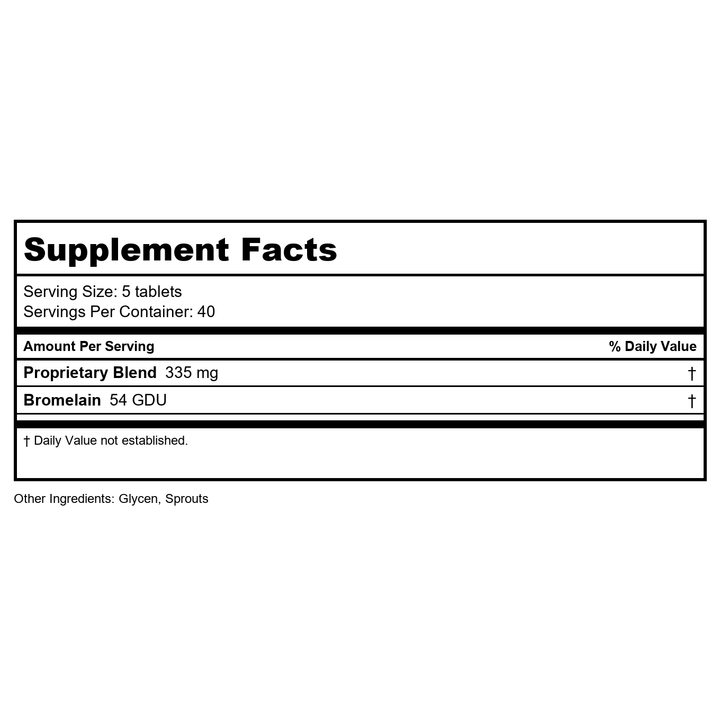 American Nutriceuticals I-plex 200 Tablets - Supplement Facts panel