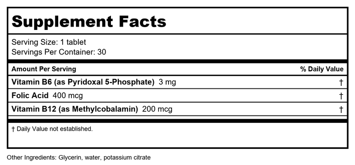Davinci Chewable B12-MC 200 - 2 - Supplement Facts panel