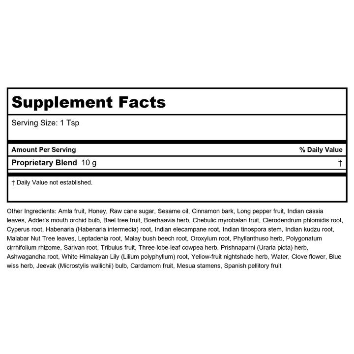 Ayush Herbs Amla Plex, 10.6 Ounce - Supplement Facts panel