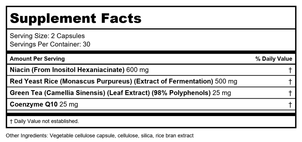 Nutra BioGenesis BioLipotrol - 60 Capsules - Supplement Facts panel