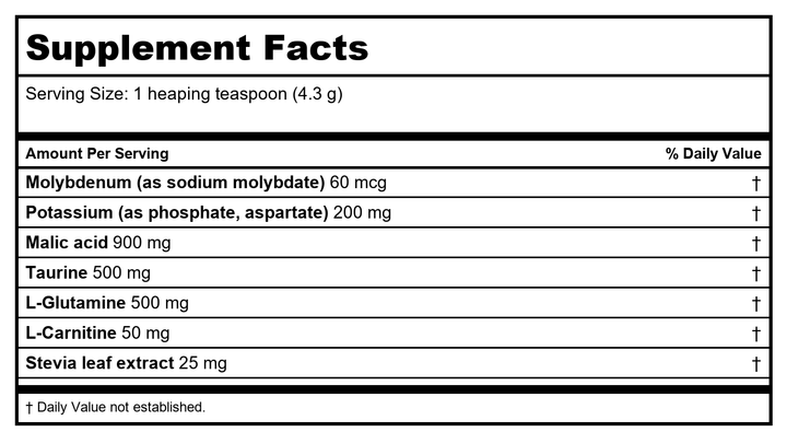 Nutra BioGenesis Muscle Aid 5.5 oz - B018AMPVH6   PN 83535 - Supplement Facts panel
