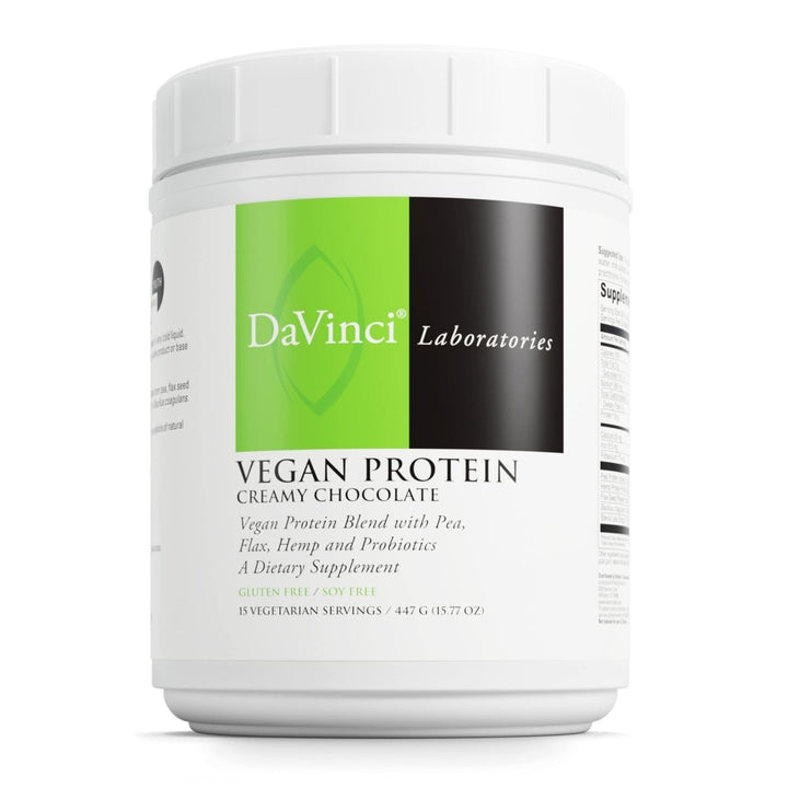 Davinci Vegan Protein Powder-Creamy Chocolate 15 Servings - - Supplement Facts panel