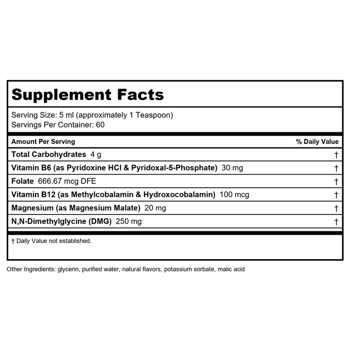 Davinci Behavior Balance-DMG 120 Capsules - 2 Pack - Supplement Facts panel
