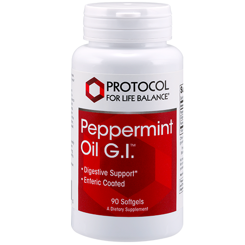 Protocol for Life Balance Peppermint Oil G.I. 90 Softgels - P4727 - Supplement Facts panel