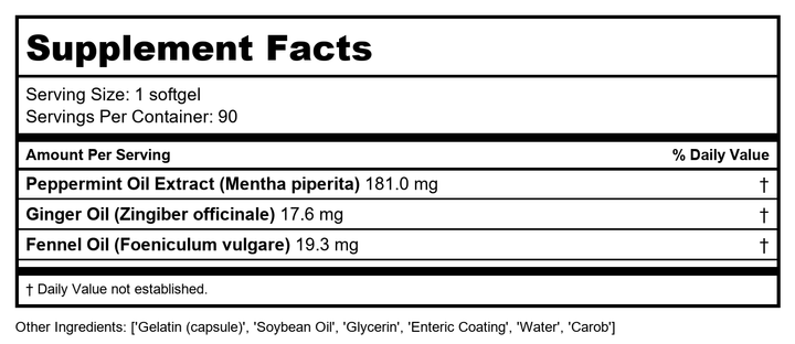 Protocol for Life Balance Ortho Prostate 90 Softgels - P3340 - Supplement Facts panel