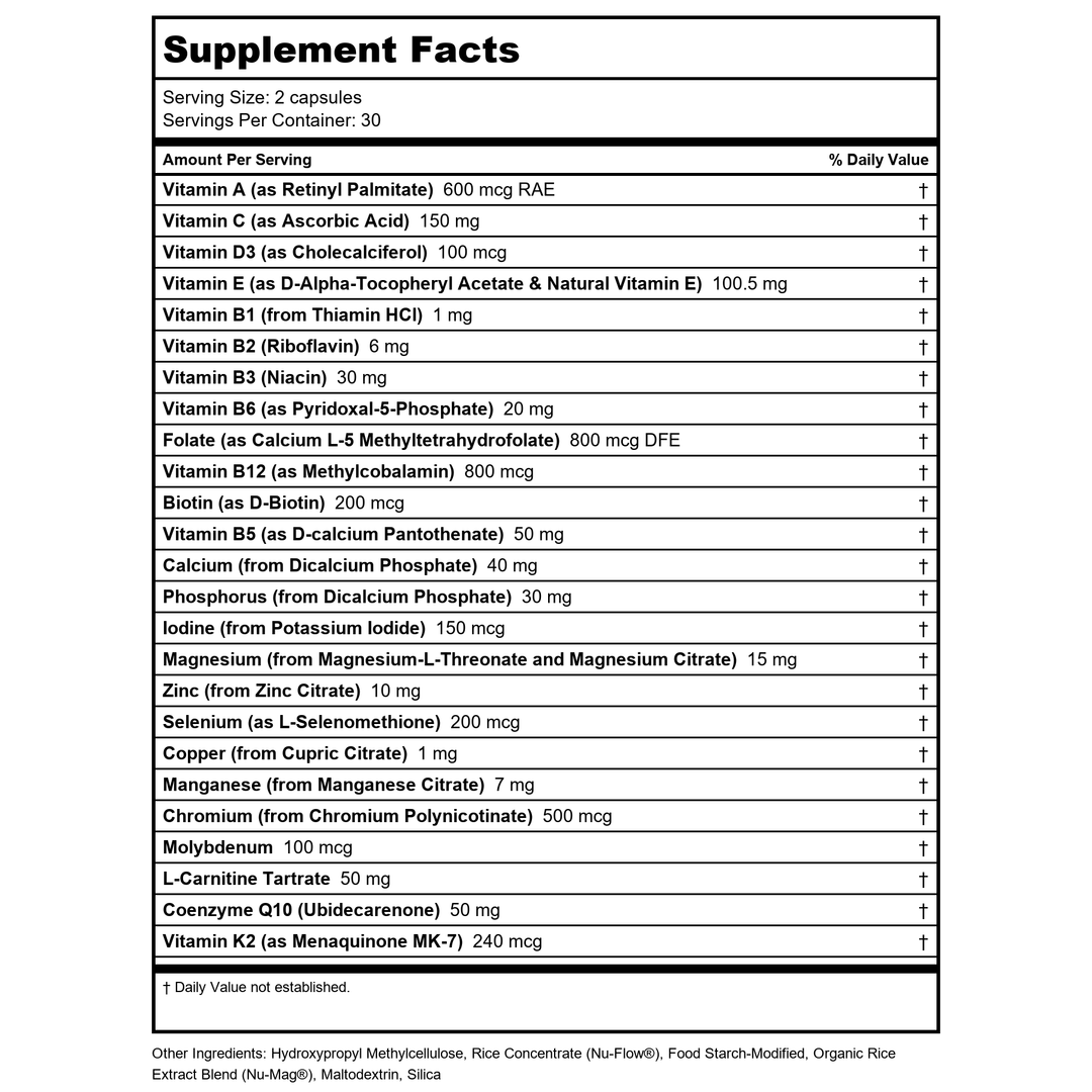 Restorative Formulations R-Hist Px Rosemarinic Acid - 75 Vcaps - Supplement Facts panel