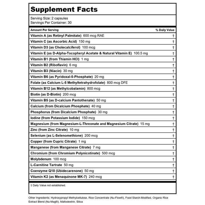 Restorative Formulations R-Hist Px Rosemarinic Acid - 75 Vcaps - Supplement Facts panel