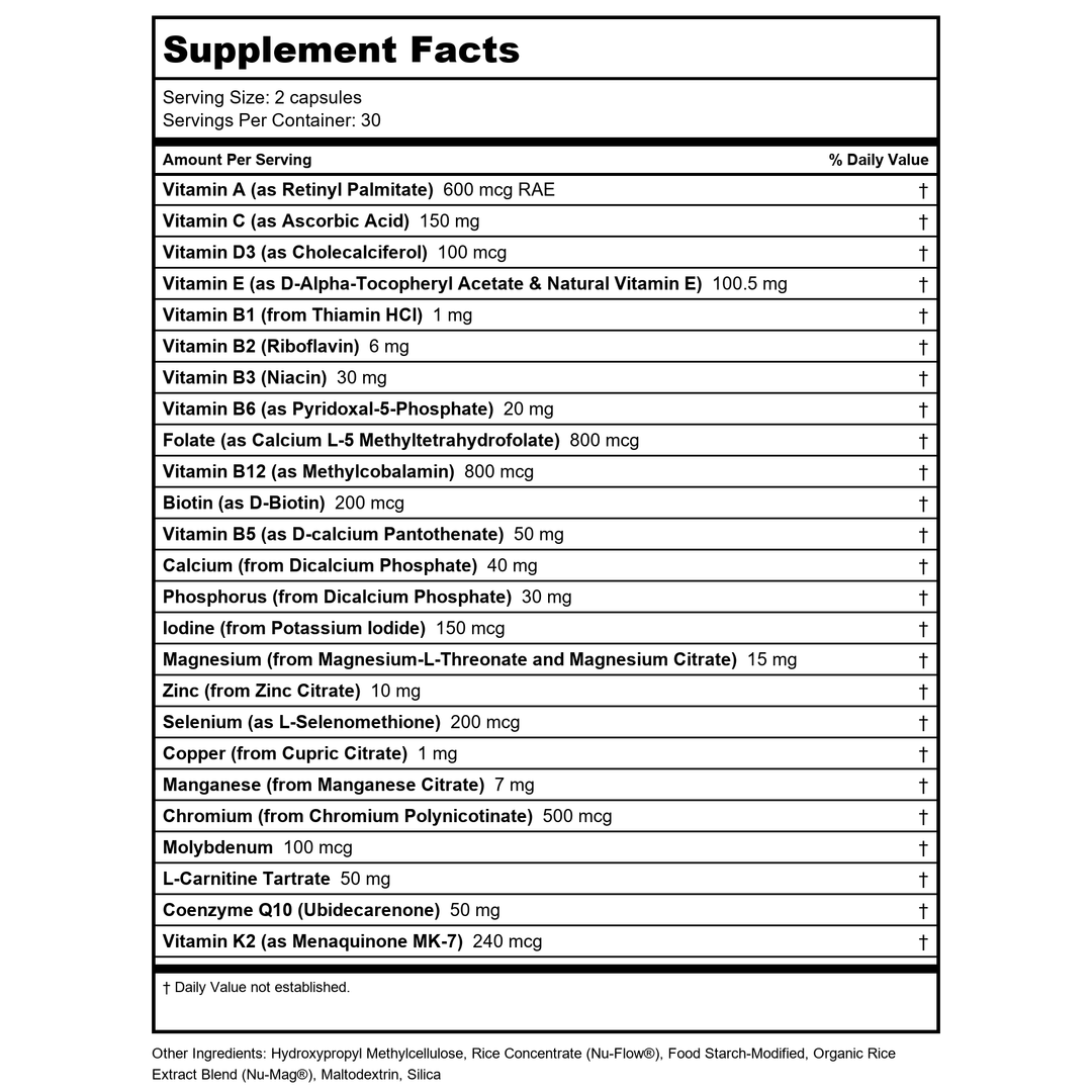 Restorative Formulations R-Hist Px Rosemarinic Acid - 75 Vcaps - Supplement Facts panel