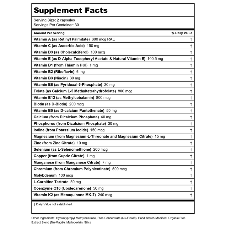 Restorative Formulations R-Hist Px Rosemarinic Acid - 75 Vcaps - Supplement Facts panel