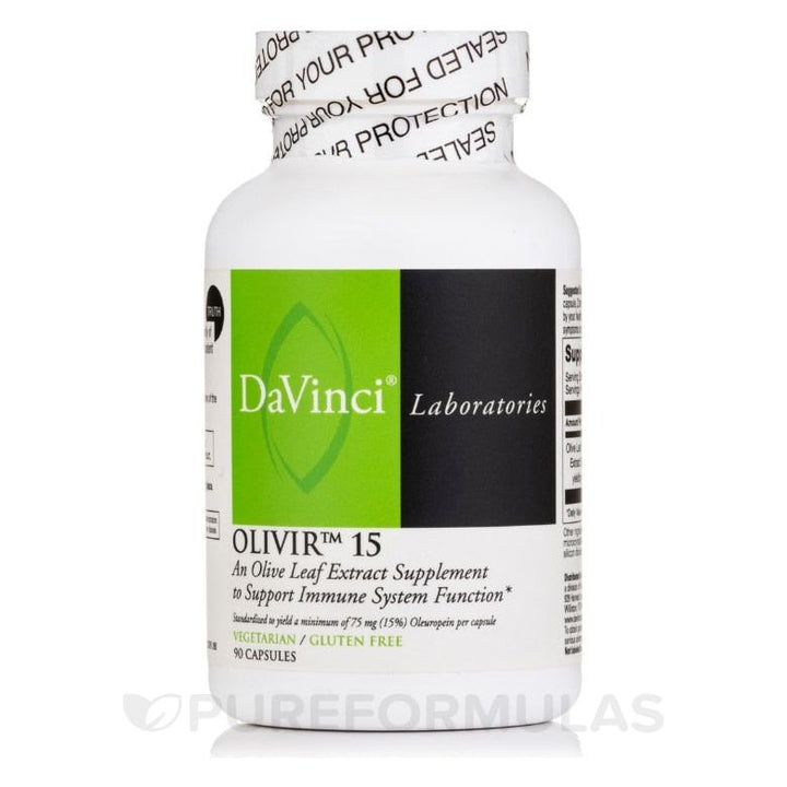 Davinci Olivir 15 90 Capsules - Supplement Facts panel