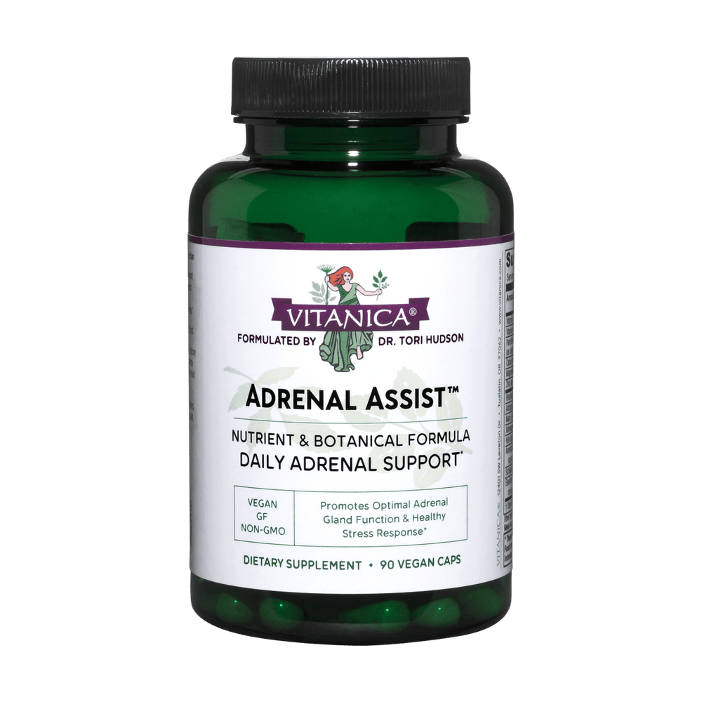 Vitanica Adrenal Assist 90 Vcaps - Supplement Facts panel