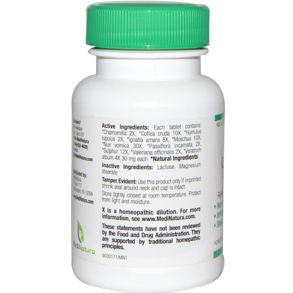 MediNatura BHI Calming 100t - 2 bottles - Supplement Facts panel
