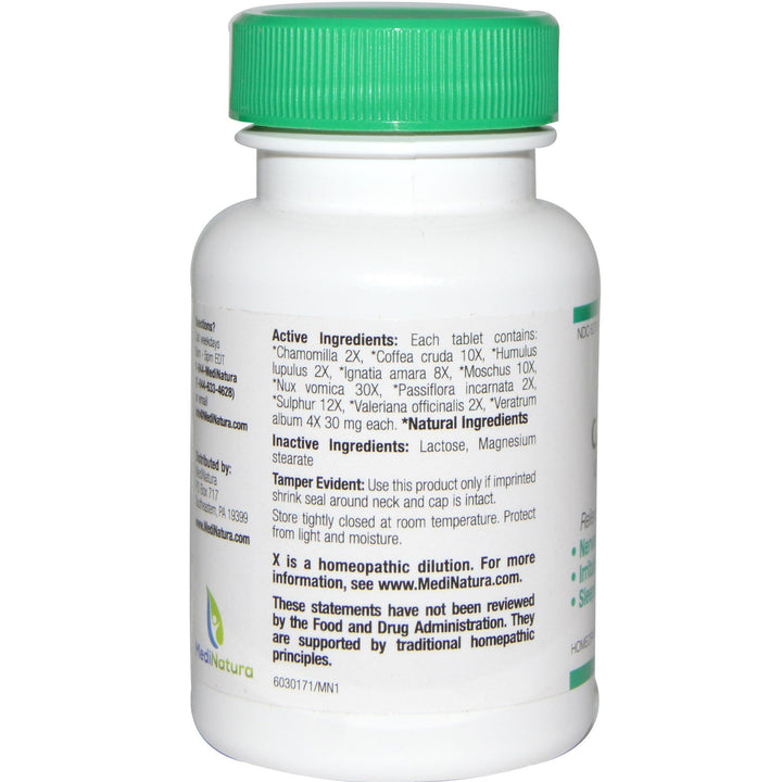 MediNatura BHI Calming 100t - 2 bottles - Supplement Facts panel