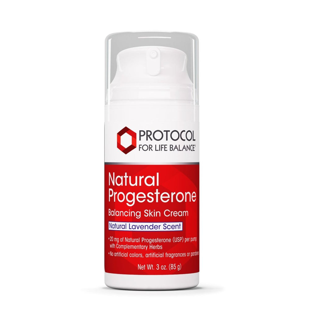 Protocol For Life Balance Natural Progesterone Liposomal Skin Cream With Lavender 3 Oz - P3346 - Supplement Facts panel