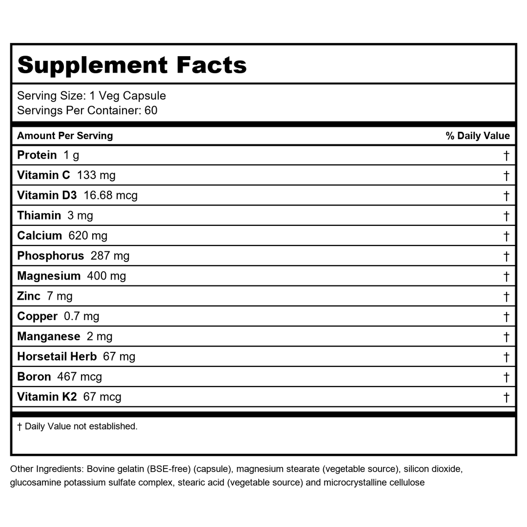 Protocol For Life Balance Meno-Transition 60 Vcaps - P3377 - Supplement Facts panel