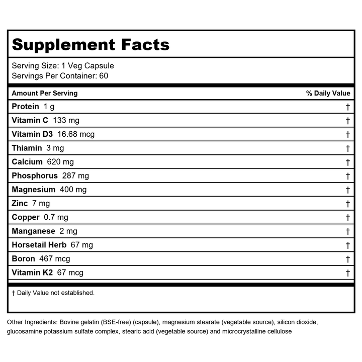 Protocol For Life Balance Meno-Transition 60 Vcaps - P3377 - Supplement Facts panel