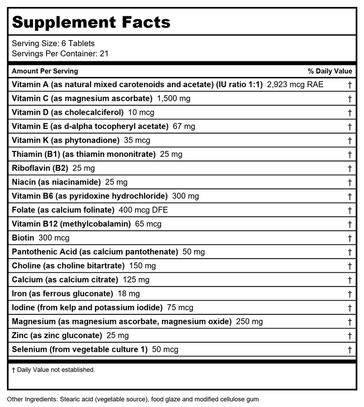 Biotics Research Equi-Fem 126 Tablets - B0014MFCRY - Supplement Facts panel