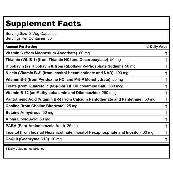 Protocol For Life Balance Alpha-Lipoic Acid 250 Mg 90 Vcaps - P3042 - Supplement Facts panel