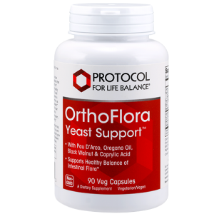 Protocol For Life Balance OrthoFlora Yeast Support 90 Vcaps - P3308 - Supplement Facts panel