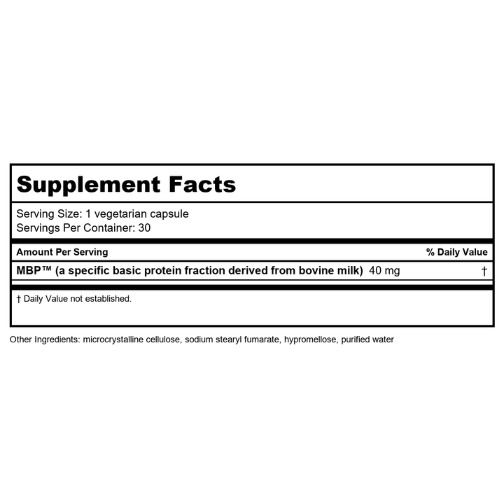 AOR Advanced Bone Protection 30 Vcaps - Supplement Facts panel