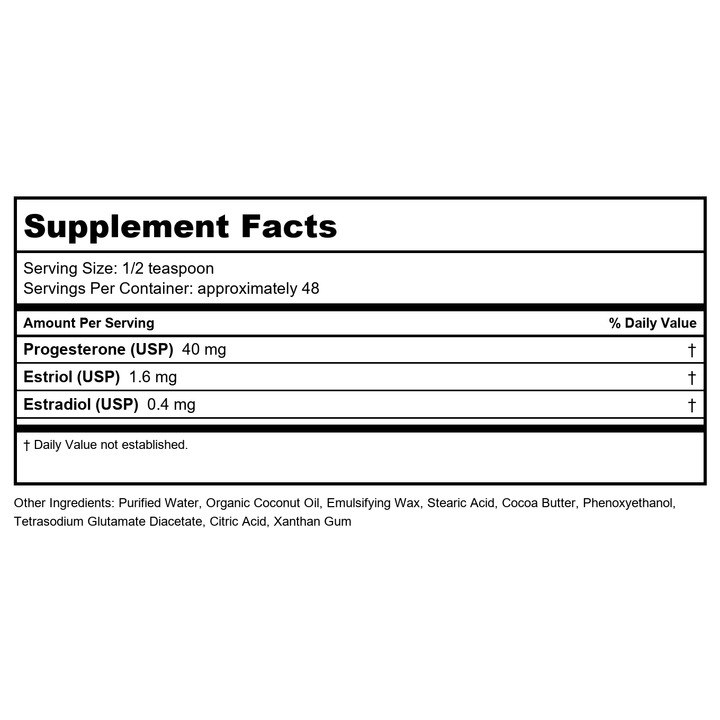 Bezwecken OstaDerm-V 2oz - Supplement Facts panel