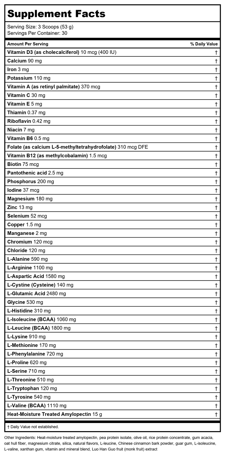 Metagenics Ultra Glucose Control Vanilla 30 Servings - - Supplement Facts panel