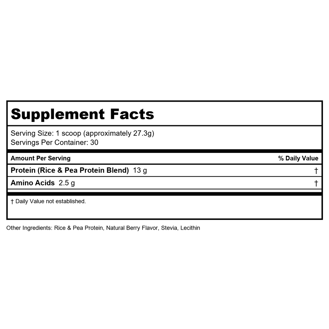 Metagenics UltraClear RENEW Berry 28.88oz - - Supplement Facts panel