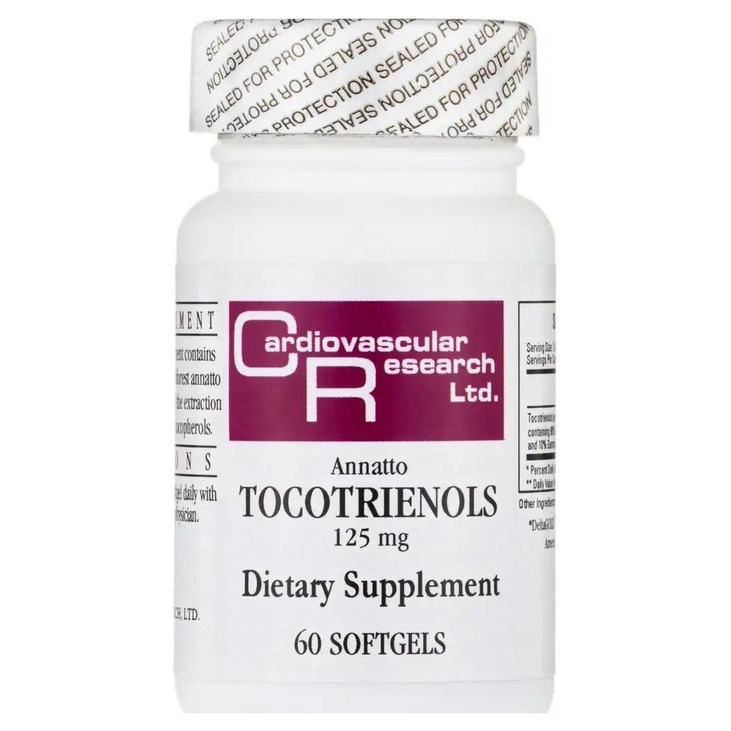 Cardiovascular Research Annatto Tocotrienols 125mg 60 Softgels - Supplement Facts panel